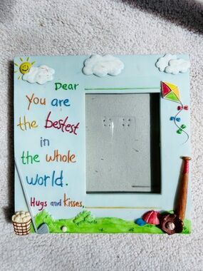 Sentimental Light Blue Decorative Photo Frame - "You are the bestest"